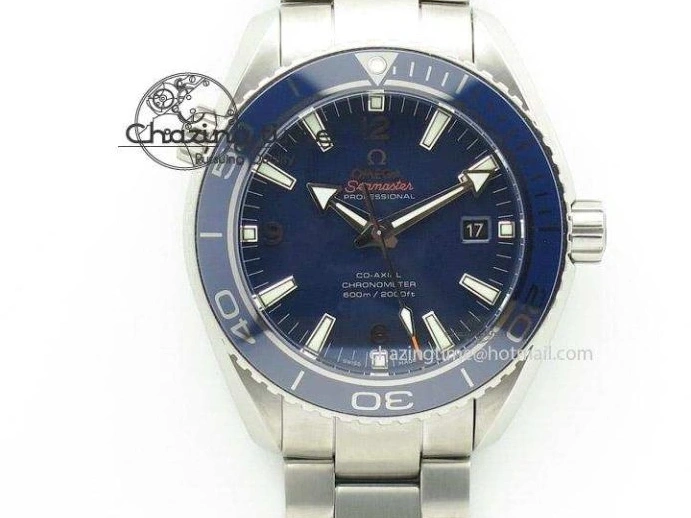 0223 WrinkleFree Seamaster Planet Ocean 600M 43.5mm SS SCF 1:1 Best Edition Black Orange Bezel Black Dial on SS Bracelet A8900 Super Clone 7682